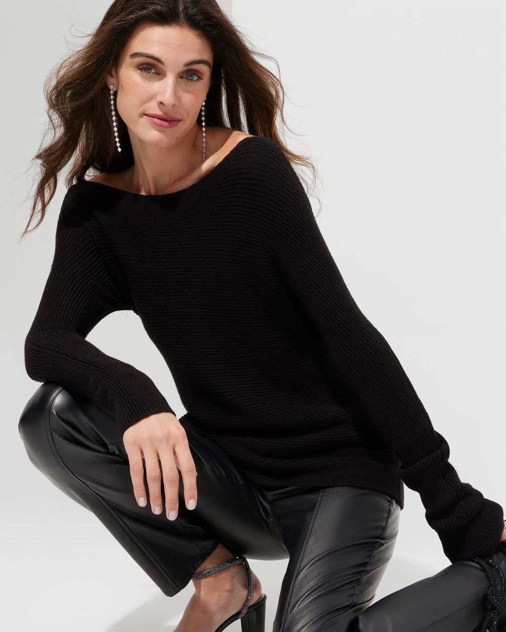 White house black market off the shoulder sweater outlet